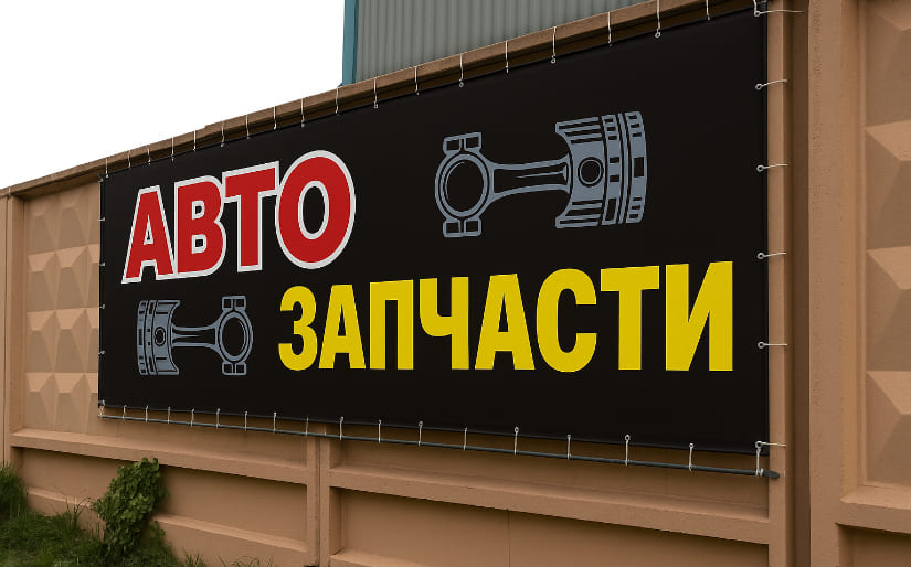 Печать баннера - Автозапчасти