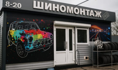 Печать баннера для шиномонтажа "Pro" по цене от 200 руб/м2, заказать дешево в Москве🔥