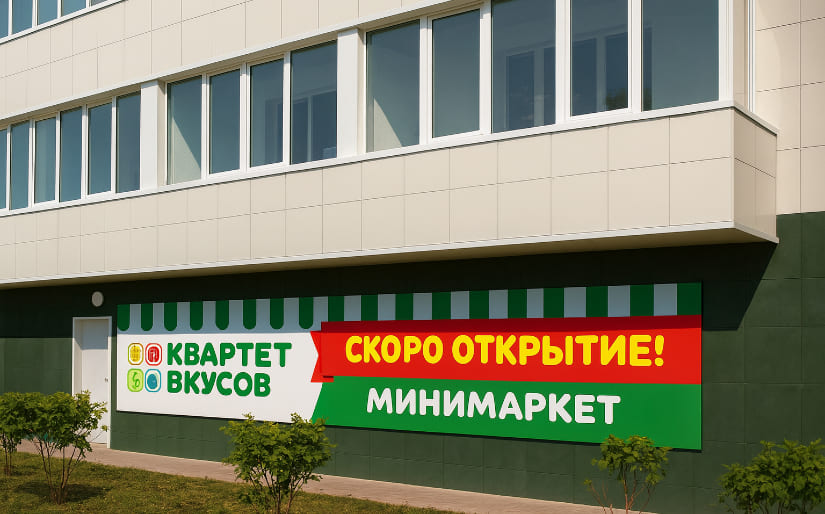 Печать баннера - Скоро открытие
