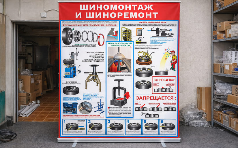 Изготовление стендов - Шиномонтаж