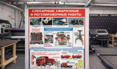 Изготовление стенда для шиномонтажа в Подмосковье по цене от 200 руб/м2, заказать дешево в Москве🔥