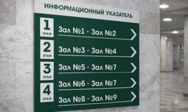 Изготовление навигационного стенда для больницы по цене от 200 руб/м2, заказать дешево в Москве🔥