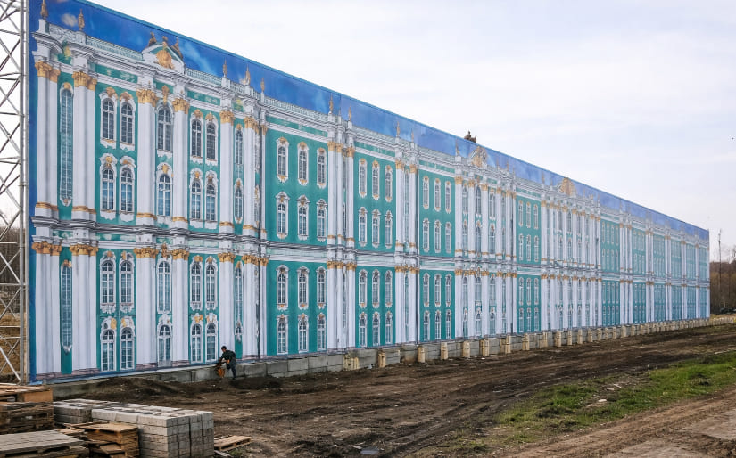 Печать фальшфасадов - Фальшстена
