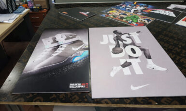 Печать постера для кроссовок "Nike" по цене от 200 руб/м2, заказать дешево в Москве🔥