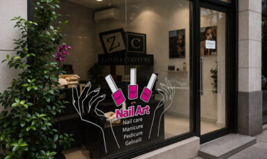 Печать наклеек для ногтевой студии "Nail Art" по цене от 200 руб/м2, заказать дешево в Москве🔥
